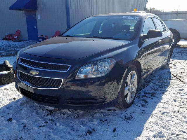 1G1ZB5EB9A4108449 - 2010 CHEVROLET MALIBU LS BLACK photo 2