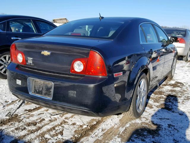 1G1ZB5EB9A4108449 - 2010 CHEVROLET MALIBU LS BLACK photo 4