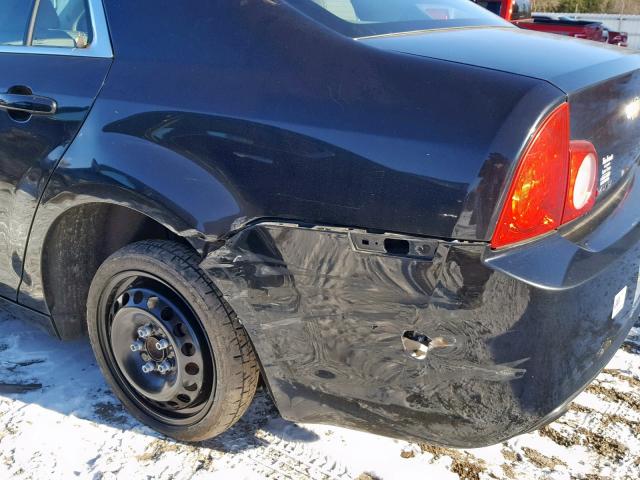 1G1ZB5EB9A4108449 - 2010 CHEVROLET MALIBU LS BLACK photo 9