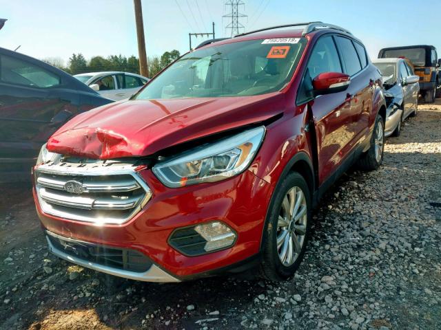 1FMCU9J96HUB64758 - 2017 FORD ESCAPE TIT RED photo 2