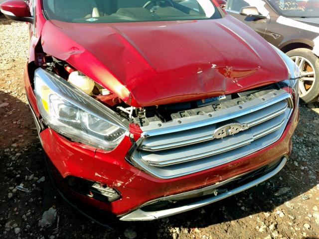 1FMCU9J96HUB64758 - 2017 FORD ESCAPE TIT RED photo 9