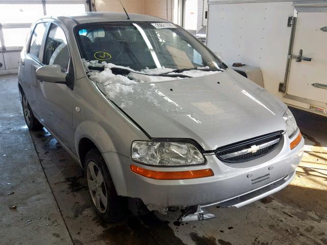 KL1TD66658B074313 - 2008 CHEVROLET AVEO BASE ვერცხლისფერი ფოტო 1