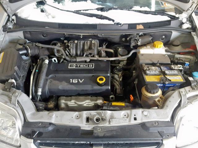 KL1TD66658B074313 - 2008 CHEVROLET AVEO BASE ვერცხლისფერი ფოტო 7