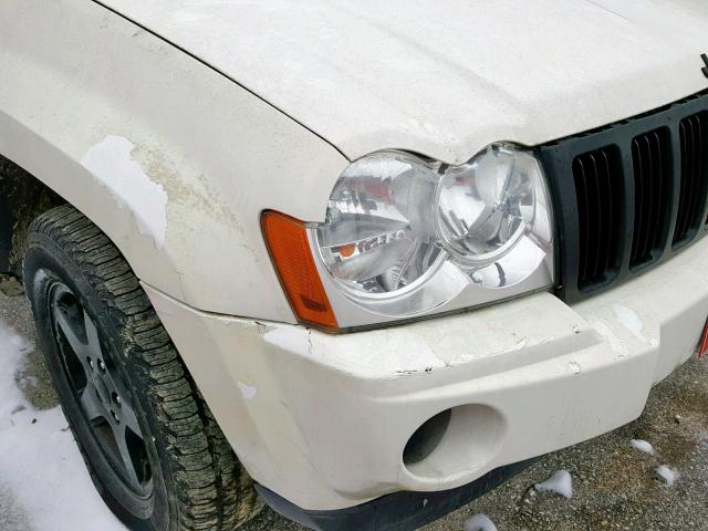 1J8HR58287C645363 - 2007 JEEP GRAND CHER WHITE photo 9