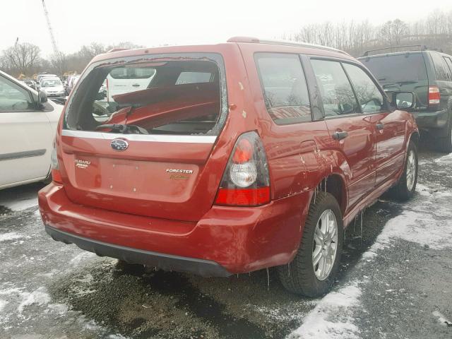 JF1SG66638G727208 - 2008 SUBARU FORESTER S 红色 照片 4