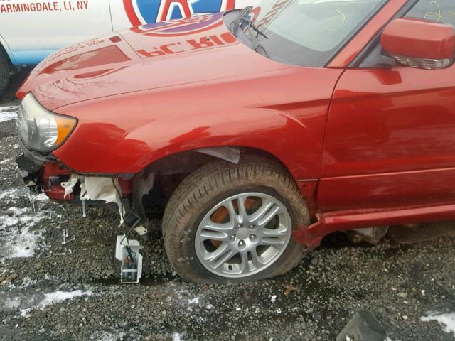 JF1SG66638G727208 - 2008 SUBARU FORESTER S 红色 照片 9