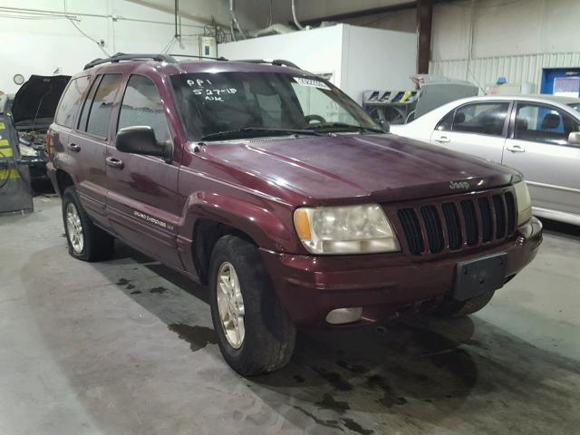 1J4G258S7YC286249 - 2000 JEEP GRAND CHER MAROON photo 1