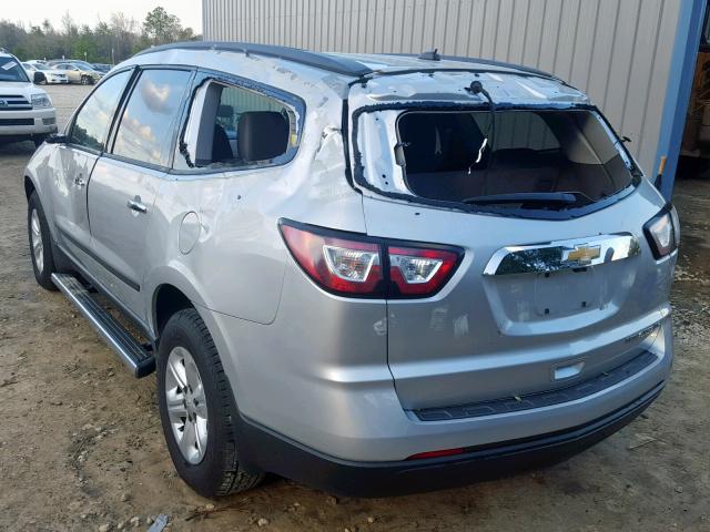 1GNKRFKD8FJ141023 - 2015 CHEVROLET TRAVERSE L SILVER photo 3