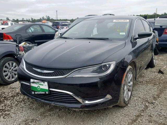 1C3CCCAB4FN538559 - 2015 CHRYSLER 200 LIMITE BLACK photo 2