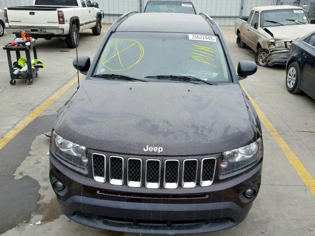 1C4NJDBB9ED622282 - 2014 JEEP COMPASS SP შავი ფოტო 9