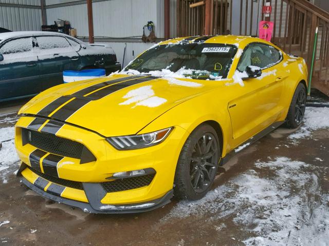 1FA6P8JZ4G5523025 - 2016 FORD MUSTANG SH YELLOW photo 2