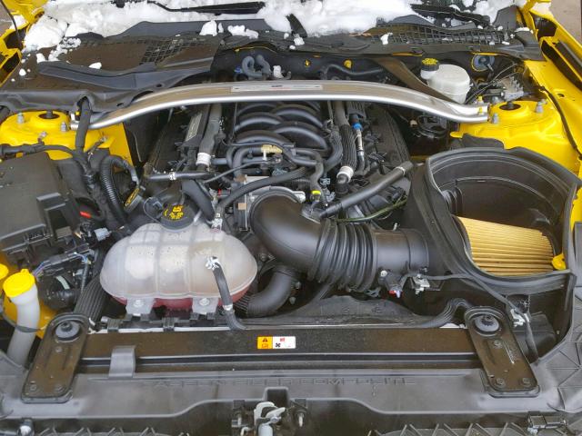 1FA6P8JZ4G5523025 - 2016 FORD MUSTANG SH YELLOW photo 7