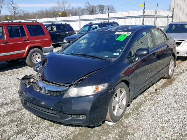 2HGFA1E60BH508169 - 2011 HONDA CIVIC LX-S BLACK photo 2