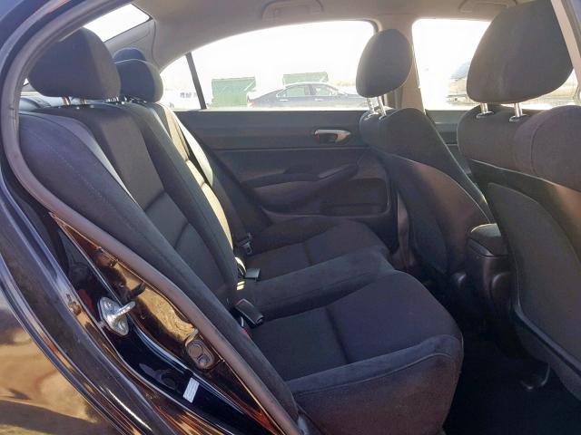 2HGFA1E60BH508169 - 2011 HONDA CIVIC LX-S Schwarz Foto 6