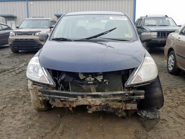 3N1CC1AP0AL352444 - 2010 NISSAN VERSA S BLUE photo 9