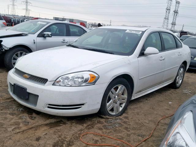 2G1WB5E3XF1120446 - 2015 CHEVROLET IMPALA LIM WHITE photo 2