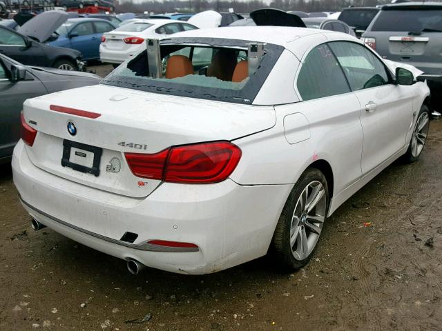 WBA4Z7C55JED47528 - 2018 BMW 440XI WHITE photo 4