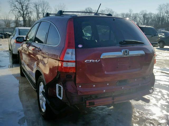 5J6RE48789L011464 - 2009 HONDA CR-V EXL MAROON photo 3