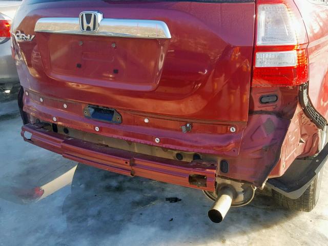 5J6RE48789L011464 - 2009 HONDA CR-V EXL MAROON photo 9