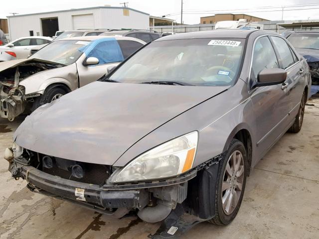 1HGCM66507A019189 - 2007 HONDA ACCORD EX BROWN photo 2