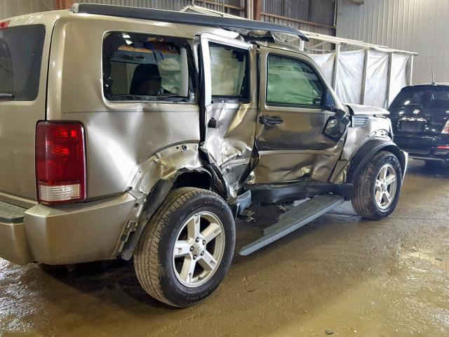 1D8GT58K67W735969 - 2007 DODGE NITRO SLT GOLD photo 9