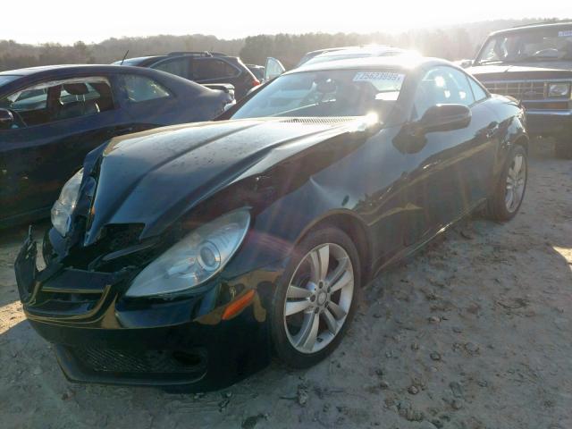 WDBWK5EA6AF228357 - 2010 MERCEDES-BENZ SLK 300 BLACK photo 2