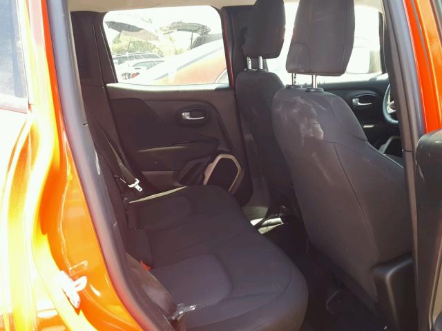 ZACCJAAT6GPD70348 - 2016 JEEP RENEGADE S RED photo 6