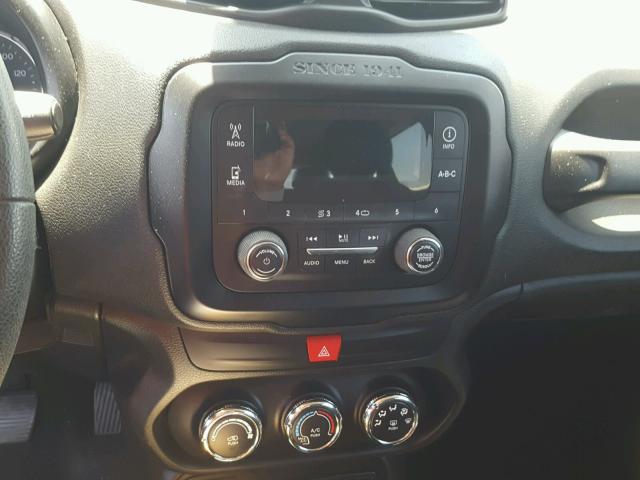 ZACCJAAT6GPD70348 - 2016 JEEP RENEGADE S RED photo 9