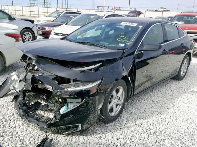 1G1ZB5ST9GF269216 - 2016 CHEVROLET MALIBU LS BLACK photo 2