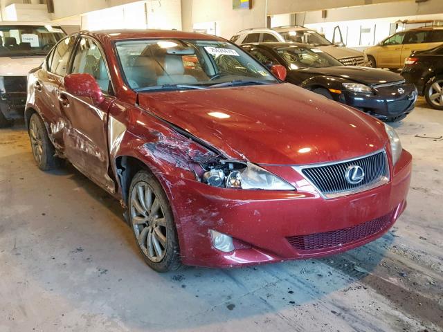 JTHCK262565007578 - 2006 LEXUS IS 250 BURGUNDY photo 1