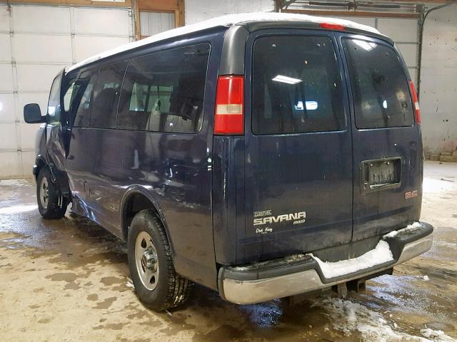 1GKFH15Z971191376 - 2007 GMC SAVANA G15 BLUE photo 3