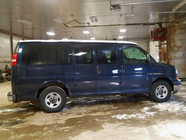 1GKFH15Z971191376 - 2007 GMC SAVANA G15 BLUE photo 9