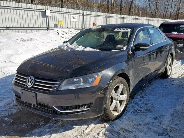 1VWBP7A34DC051590 - 2013 VOLKSWAGEN PASSAT SE BLACK photo 2