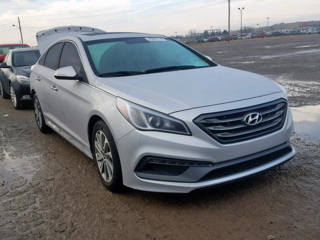 5NPE34AF7GH391166 - 2016 HYUNDAI SONATA SPO SILVER photo 1