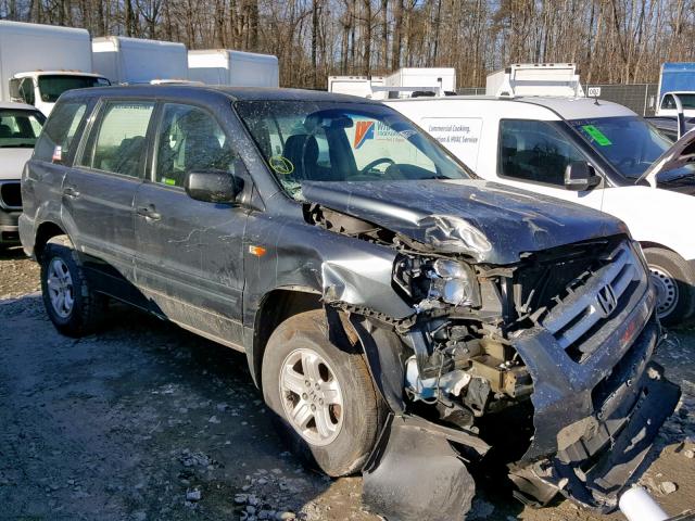 5FNYF18106B007870 - 2006 HONDA PILOT LX GREEN photo 1