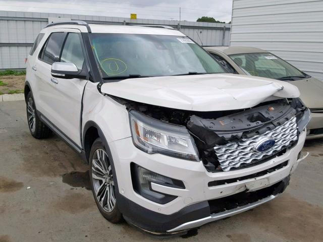 1FM5K8HT6GGC05056 - 2016 FORD EXPLORER P WHITE photo 1