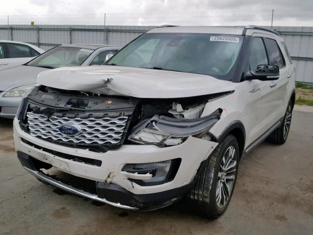 1FM5K8HT6GGC05056 - 2016 FORD EXPLORER P WHITE photo 2