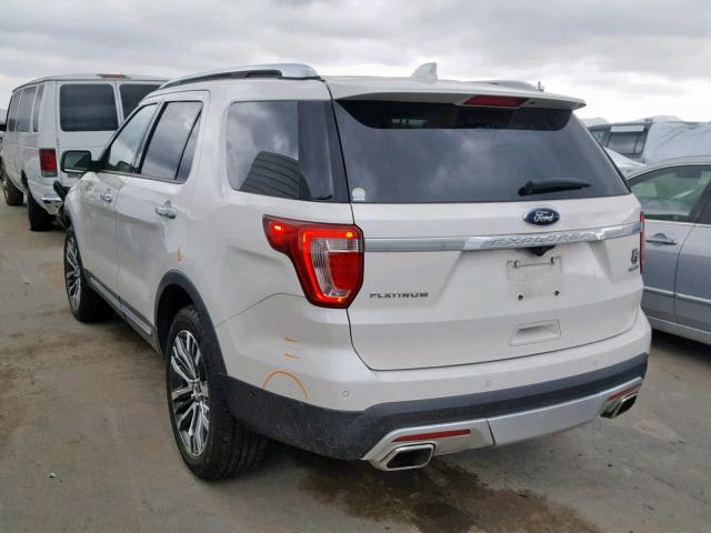 1FM5K8HT6GGC05056 - 2016 FORD EXPLORER P WHITE photo 3