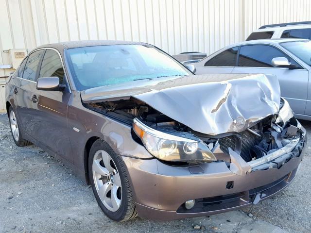 WBANE53557CW62349 - 2007 BMW 525 I BROWN photo 1