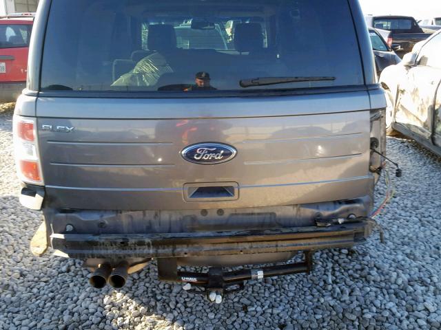 2FMGK5BC4ABA91265 - 2010 FORD FLEX SE GRAY photo 9