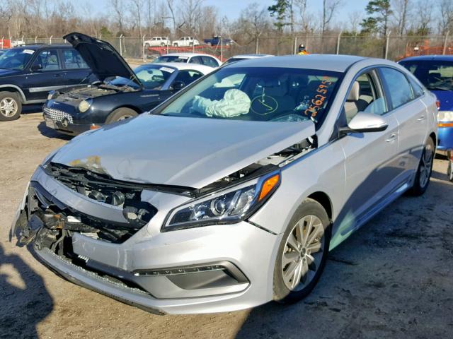 5NPE34AFXFH051444 - 2015 HYUNDAI SONATA SPO SILVER photo 2