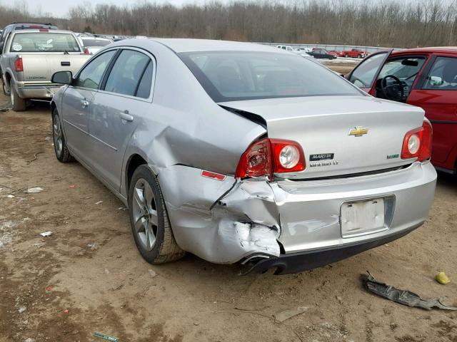 1G1ZC5E0XAF166988 - 2010 CHEVROLET MALIBU 1LT ვერცხლისფერი ფოტო 3