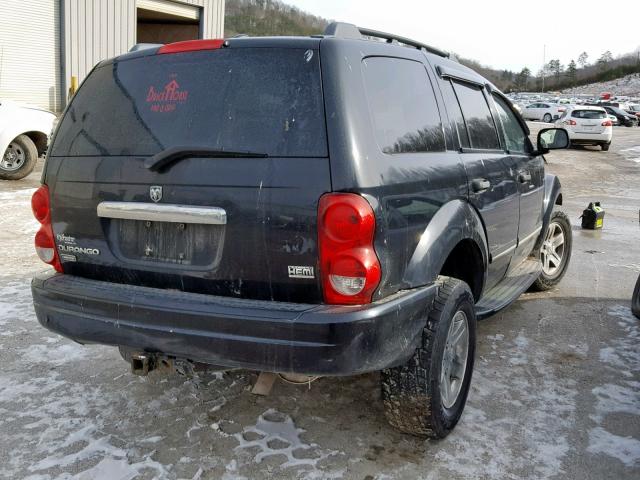 1D8HB58D84F141078 - 2004 DODGE DURANGO LI BLACK photo 4