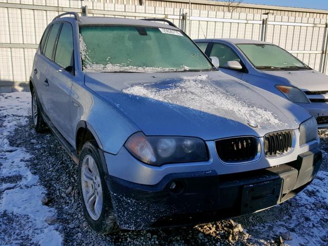 WBXPA93465WD10453 - 2005 BMW X3 3.0I BLUE photo 1