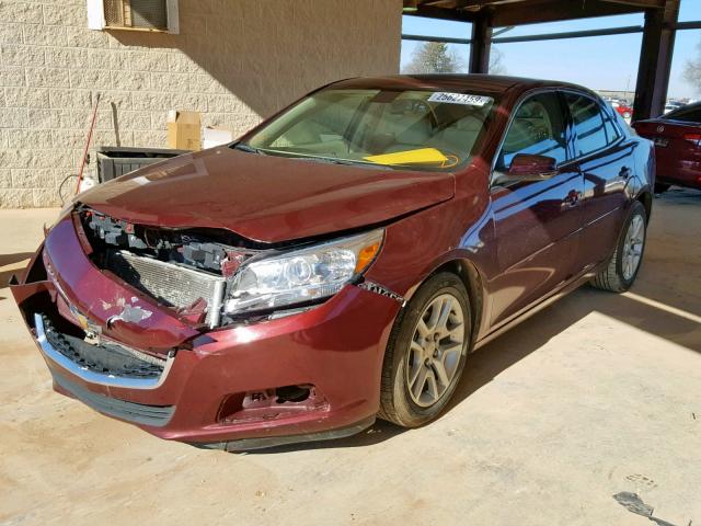 1G11C5SL9FF320447 - 2015 CHEVROLET MALIBU 1LT MAROON photo 2