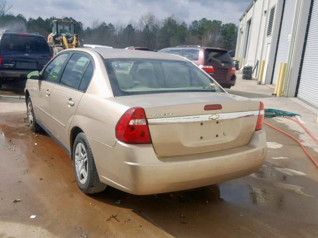 1G1ZS57F47F266923 - 2007 CHEVROLET MALIBU LS GOLD photo 3