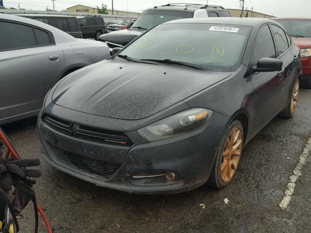 1C3CDFBA7DD287950 - 2013 DODGE DART SXT BLACK photo 2