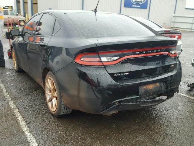 1C3CDFBA7DD287950 - 2013 DODGE DART SXT BLACK photo 3