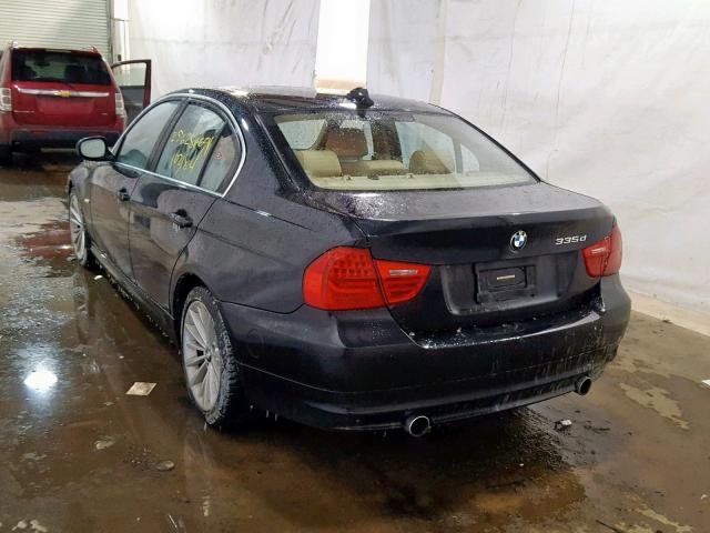 WBAPN7C52BA781971 - 2011 BMW 335 D BLACK photo 3