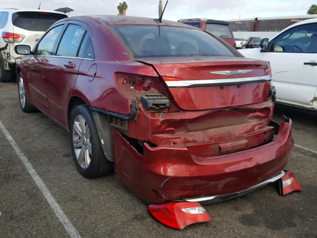 1C3CCBAB5DN761703 - 2013 CHRYSLER 200 LX RED photo 3